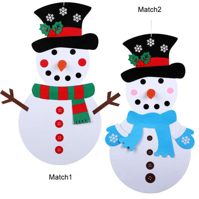 felt snowman, DIY snowman, christmas felt snowman, kids christmas, arts and crafts christmas kids