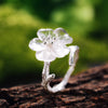 unique lotus flower ring, handmade lotus flower rings 