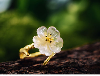 unique lotus flower ring, handmade lotus flower rings  gold ring
