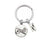 CREATEME™ Pinky Swear Promise Couples Initial Key Chain (Letters N to Z)