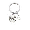 CREATEME™ Pinky Swear Promise Couples Initial Key Chain (Letters N to Z)