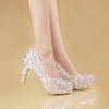 high heel rhinestone glamorous shoes