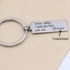 CREATEME™ Drive Safely Personalized Name Key Chain