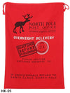 christmas sack, santa delivery sack, overnight delivert do not open before december 25