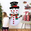 felt snowman, DIY snowman, christmas felt snowman, kids christmas, arts and crafts christmas kids