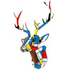 deer stag puzzle wll art colorful retro decor