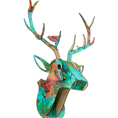 deer stag puzzle wll art colorful