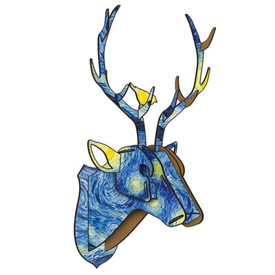 deer stag puzzle wll art colorful arts and crafts vangough