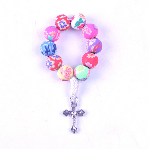 handmade colorful clay rosaries, decade rosaries winfinity brands
