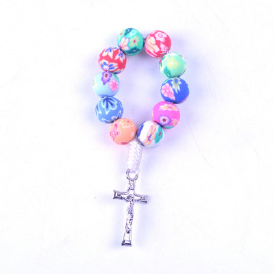 handmade colorful clay rosaries, decade rosaries winfinity brands