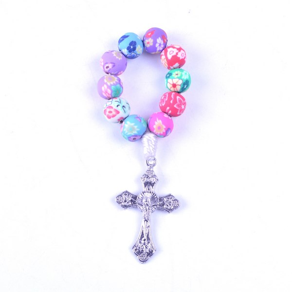 handmade colorful clay rosaries, decade rosaries winfinity brands