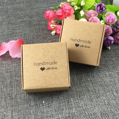 CREATEME™ Handmade With Love Kraft Favor Boxes