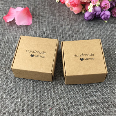 CREATEME™ Handmade With Love Kraft Favor Boxes