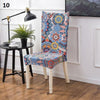 bohemian colorful patterned color dining chair slip cover spandex