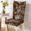leaf Victorian patterned color dining chair slip cover spandex