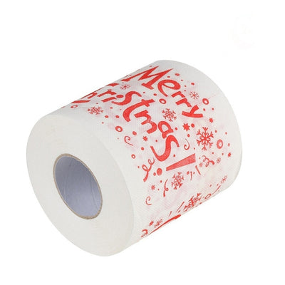 christmas toilet paper, christmas printed toilet paper, funny Christmas novelty gift, Christmas party decor