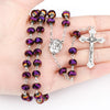 CREATEME™ Walk With Jesus Glass Bead Rosary