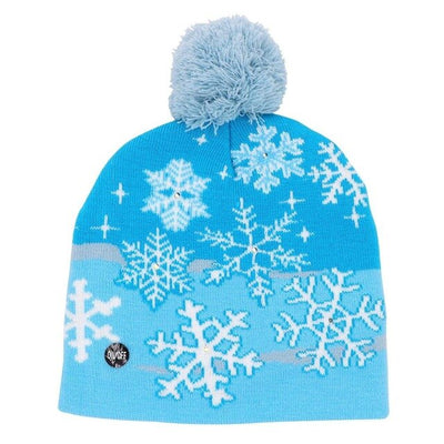 funny christmas light up hat beanie  snowflake light up hat