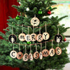 rustic christmas free decor - wood timber pendants christmas tree - winfinity brands 