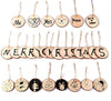 rustic christmas free decor - wood timber pendants christmas tree - winfinity brands