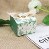 save the date, party favor marble boxes, engagement party gift boxes, floral greenery boxes