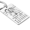 anniversary date and photo key chain with heart key ring couple gifls , stainless steel key chain custom made to order wedding