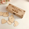 CREATEME™ Personalized Timber Wedding Guest Book Box