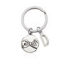CREATEME™ Pinky Swear Promise Couples Initial Key Chain (Letters A to M)