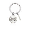 CREATEME™ Pinky Swear Promise Couples Initial Key Chain (Letters A to M)