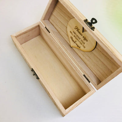 CREATEME™ Personalized Timber Wedding Guest Book Box