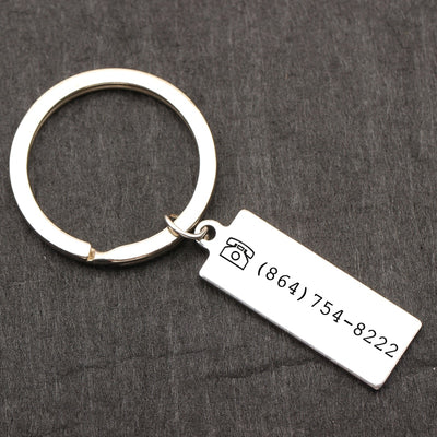 key ring, lost keys, phone number key chain, key tracker, keys, gift for mom, gift for dad