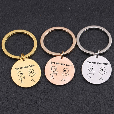 i've got your back key chain