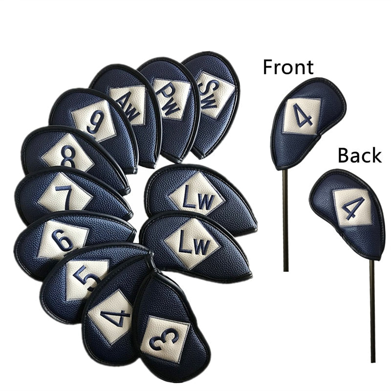 gold club covers front and back premium quality blue color