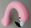pink flamingo head faux taxi dermy handmade wall decor stuffed animal for kids room