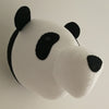 panda bear head faux taxi dermy handmade wall decor stuffed animal for kids room