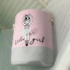 little girl ballerina theme laundry hamper bln  storage bin with rope handles