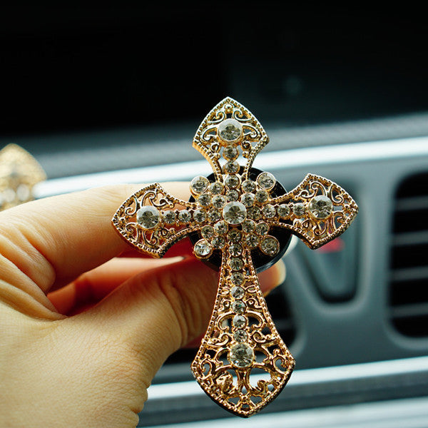 cross crucifix air fresher car - winfinity brands