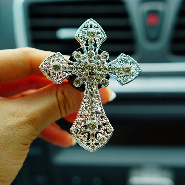 cross crucifix air fresher car - winfinity brands