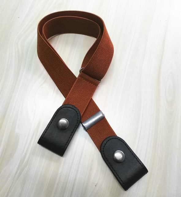 buckle free belt, no buckle belt, buckle free bulge, slim belt, womens belt, no buckle belt, camel colored belt