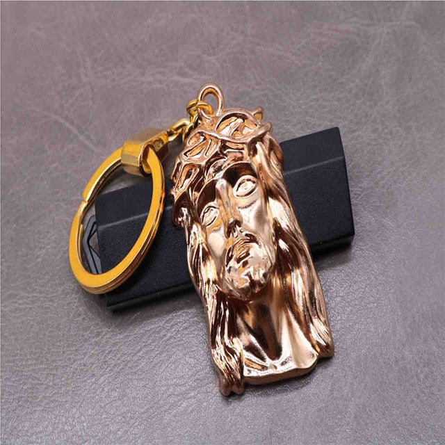 metal gold jesus key chain catholic store winfinity brands