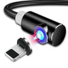 magnetic phone charger for iphone black braided color