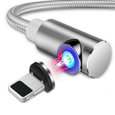 magnetic phone charger for iphone, silver color
