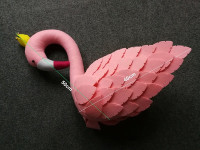 princess flamingo faux taxi dermy handmade wall decor stuffed animal for kids room