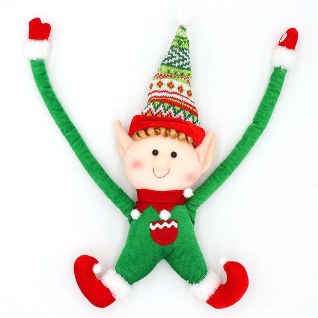 hanging elf, elf on shelf, elf decor christmas, hanging elf from stair case