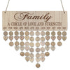 Family a circle of love and strength, birthday board DIY KIT