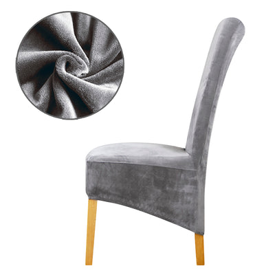 Velveteen Long Back Chair Slipcovers