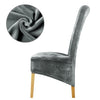 Velveteen Long Back Chair Slipcovers