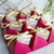 CREATEME™ DIY Magenta Pyramid Thank You Favor Gift Boxes