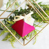 CREATEME™ DIY Magenta Pyramid Thank You Favor Gift Boxes