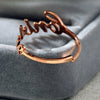 one size fits all universal custom name ring rose gold